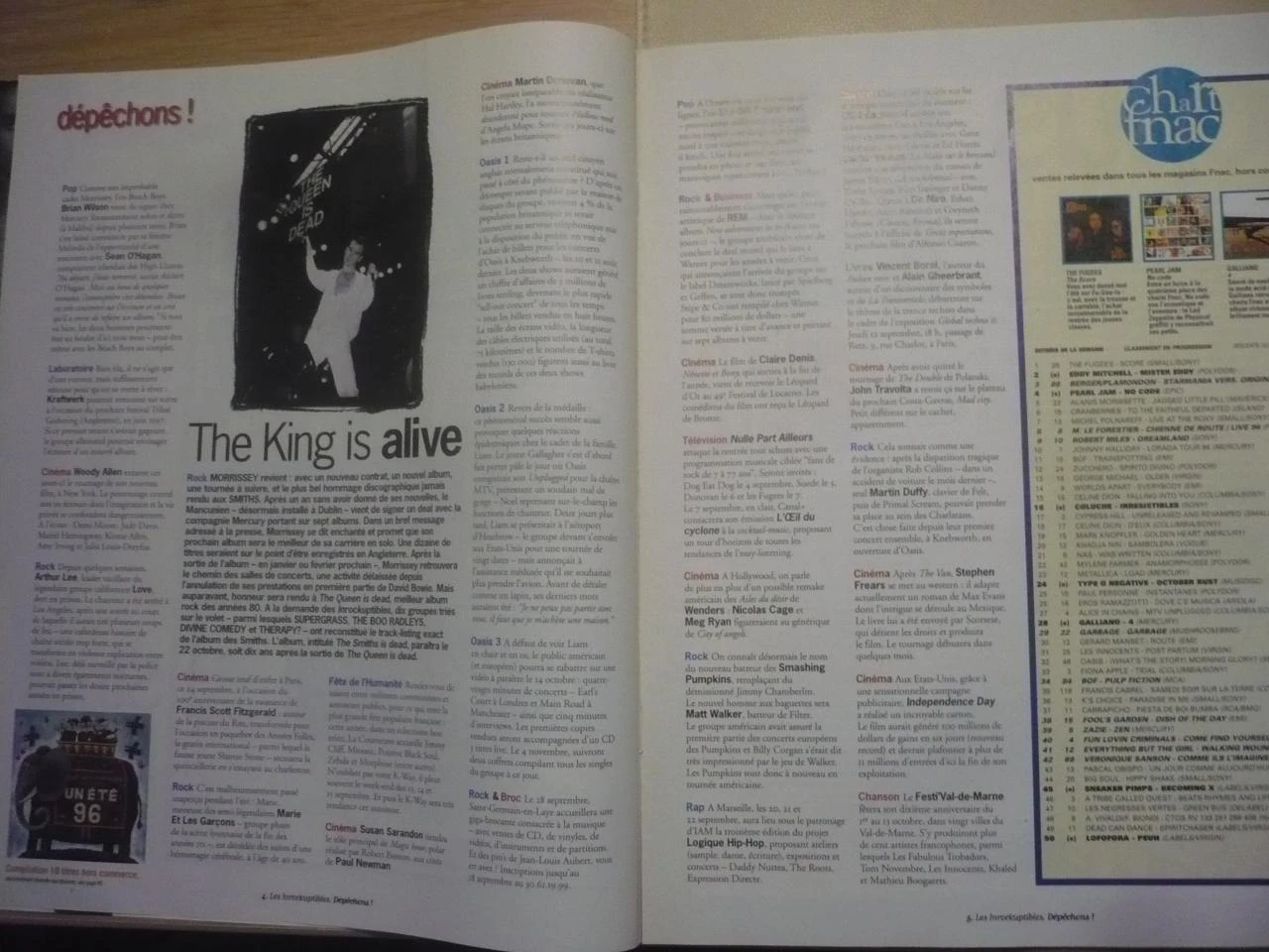 LES INROCKUPTIBLES N° 69  - van 4 sept. tot 10 sept.  1996 - – photo 2
